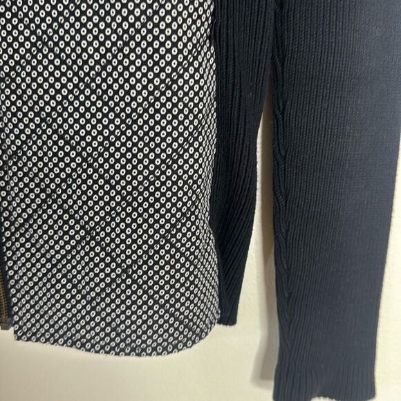 J.McLaughlin Quilted Knit wool silk cotton Jacket size small spring cute - Picture 5 of 9